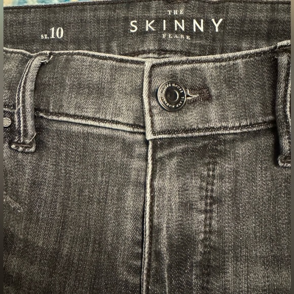 White House Black Market Skinny Flare Gray Jeans - Picture 2 of 7